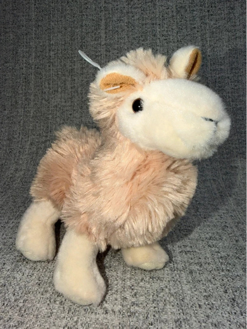 Llama Alpaca Plush Stuffed Animal Beige Cream Soft Toy 7” Small Farm Animal